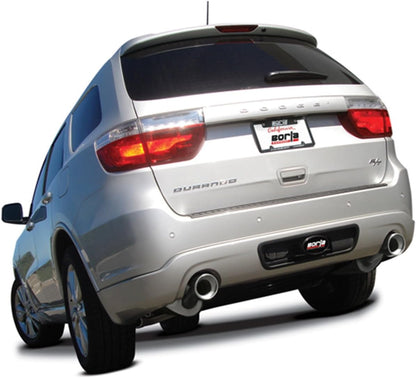 140449 Cat-Back Performance Exhaust System for Dodge Durango R/T V8 T-304 Stainless Steel S-Type Sound Dual Split Rear Exit Single 4.5" round T-304 Stainless Steel Tips on Each Side